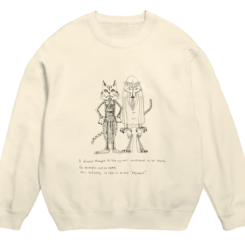 唐揚げくん。のタイガー＆ウルフ_A Crew Neck Sweatshirt