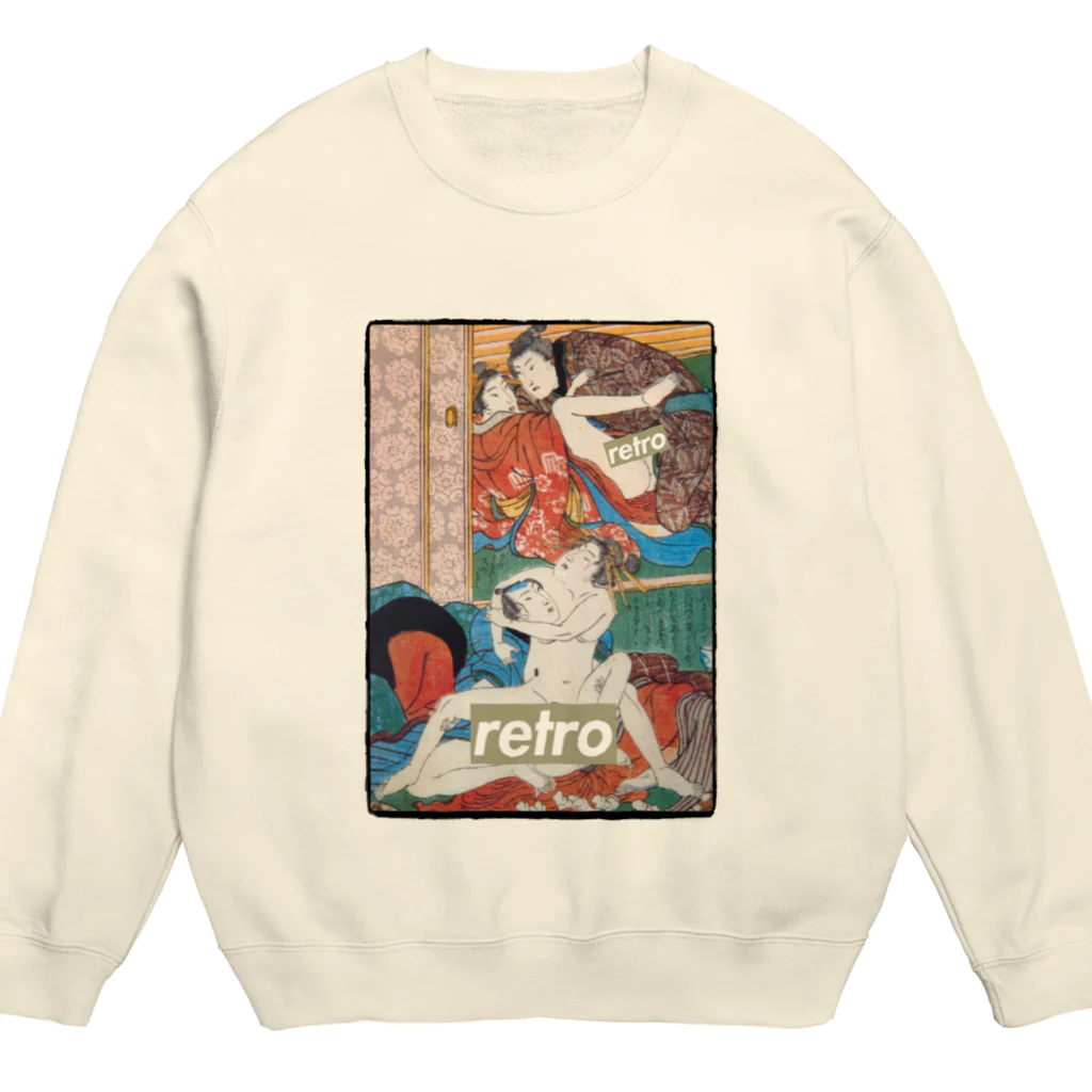 retroのレトロ春画 Crew Neck Sweatshirt