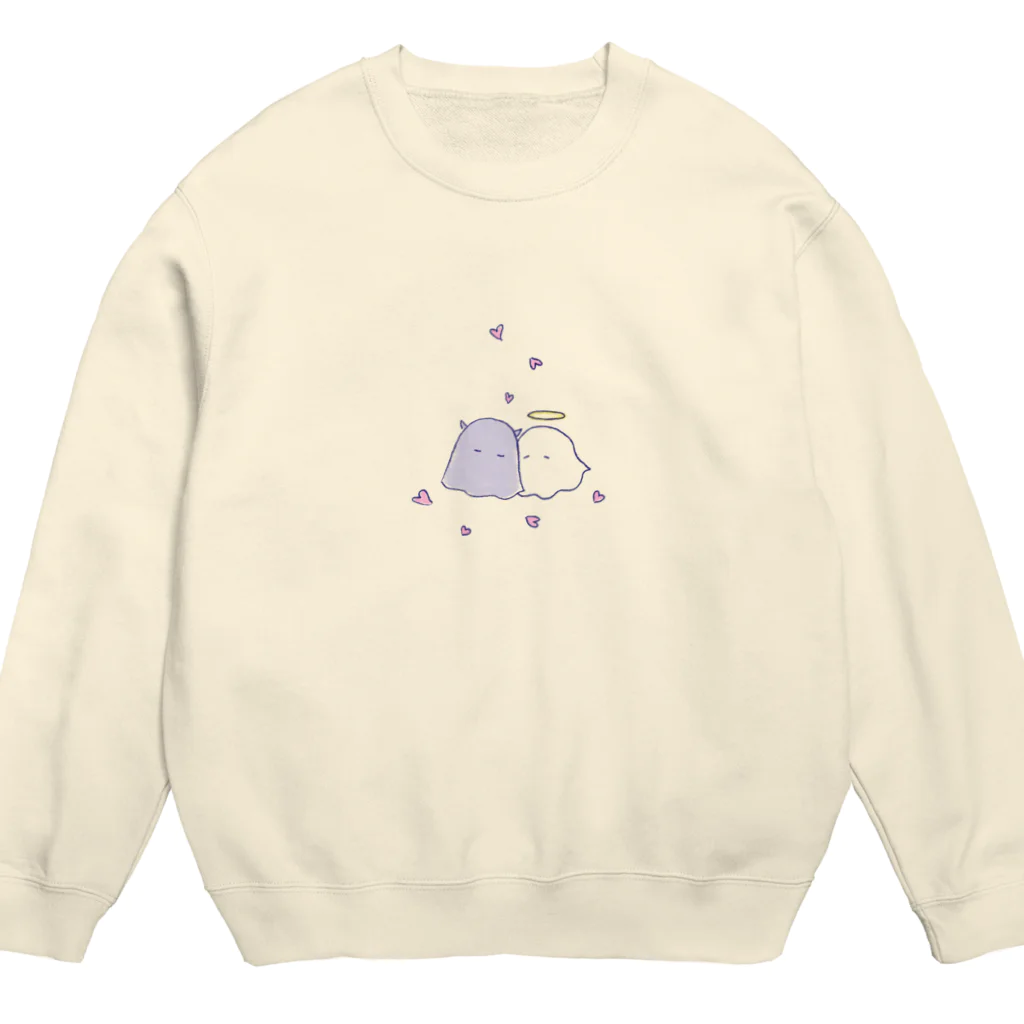 yumeochiのよりそいゆうれい Crew Neck Sweatshirt