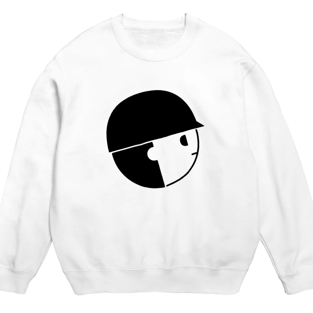 はてなのブラック大チェッカーくん（仮） Crew Neck Sweatshirt