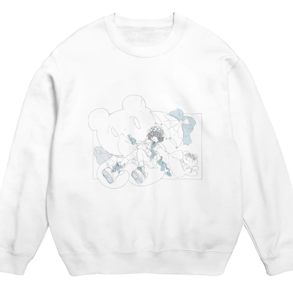 anmrのもふもふちゃん Crew Neck Sweatshirt