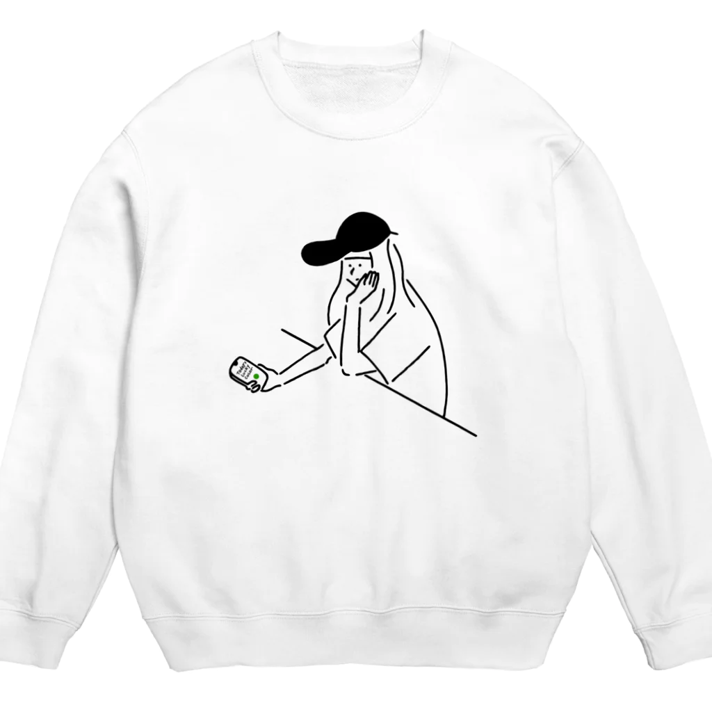 AliviostaのGirl ガール #3 イラスト  Crew Neck Sweatshirt