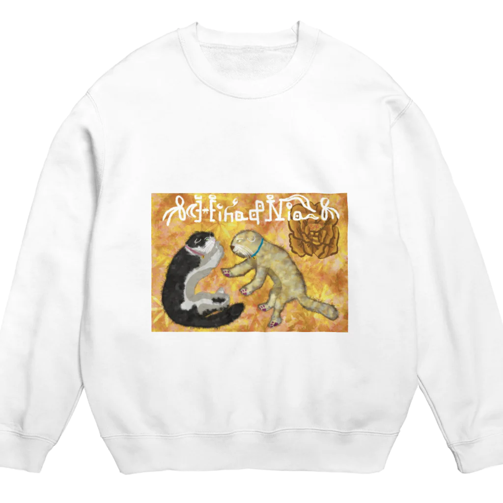 AkironBoy's_Shopの愛猫「Hina&Nia」 Part-1 Crew Neck Sweatshirt