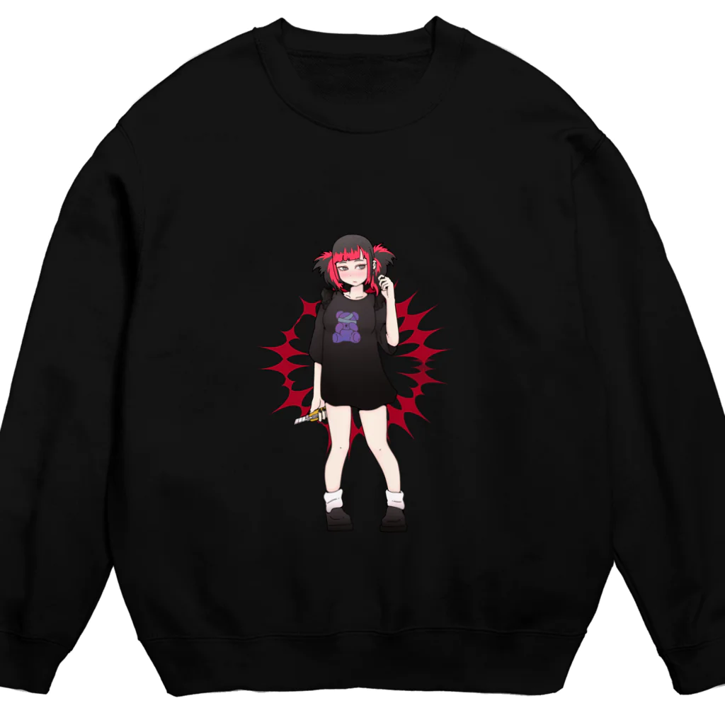 地雷女まお🖤🗝🧸の地雷女まお Crew Neck Sweatshirt