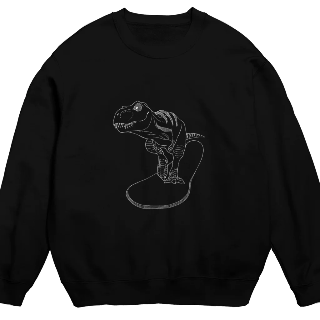 ギャンブル好きなゲーマーの雪山ダイナソー Crew Neck Sweatshirt