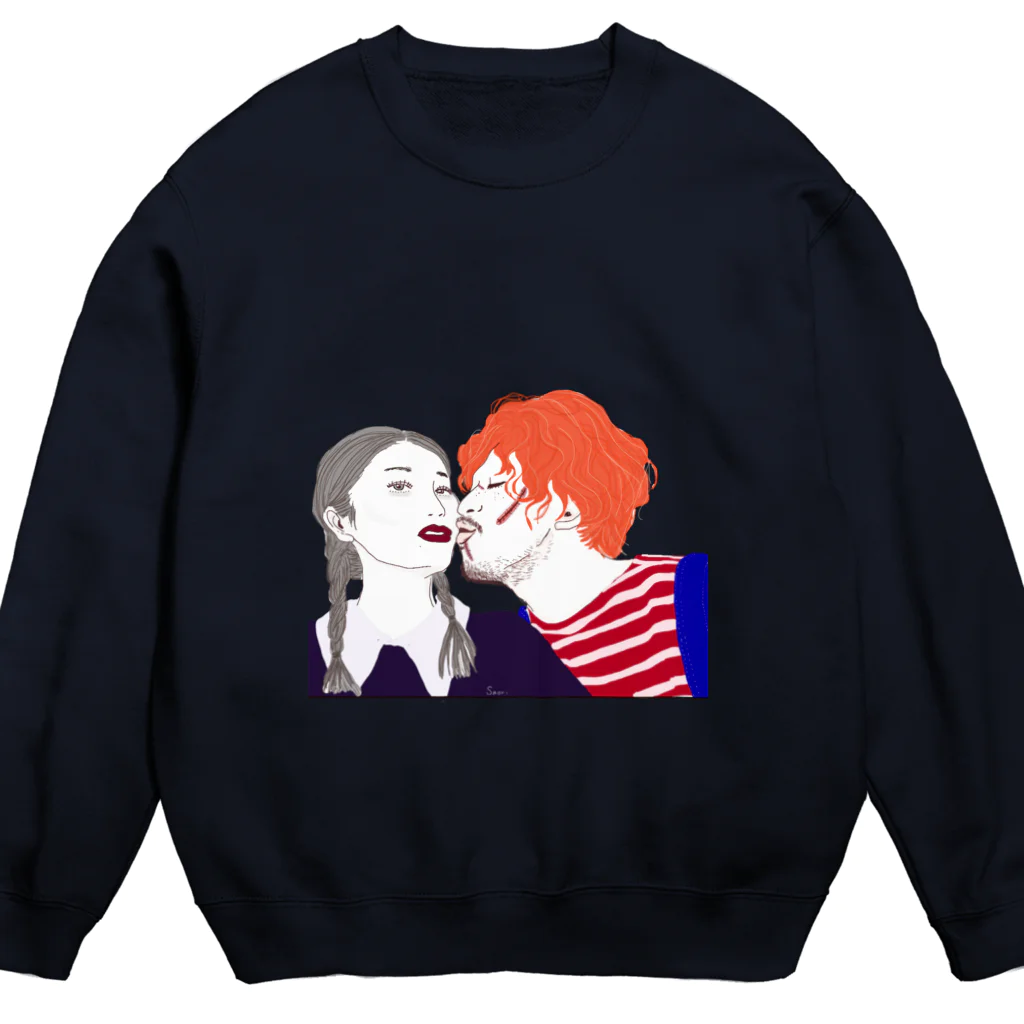 saviyのHalloween couple Crew Neck Sweatshirt