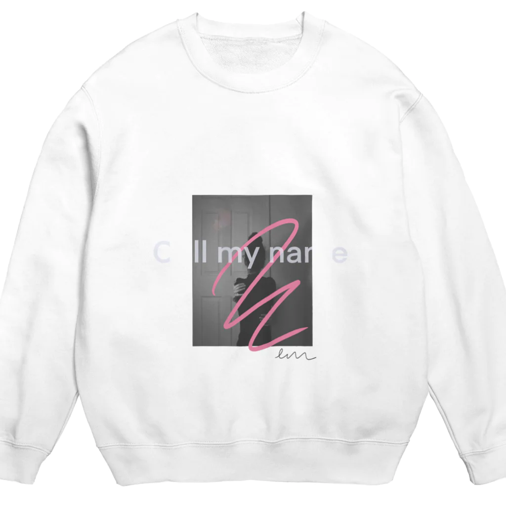 Emu createのJust call my name Crew Neck Sweatshirt