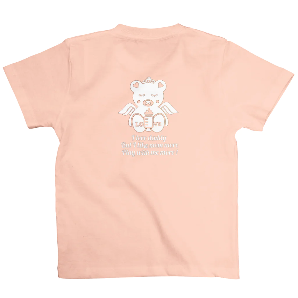 P➛fam.comのP➛kumaBABY(girls Ver.) スタンダードTシャツの裏面