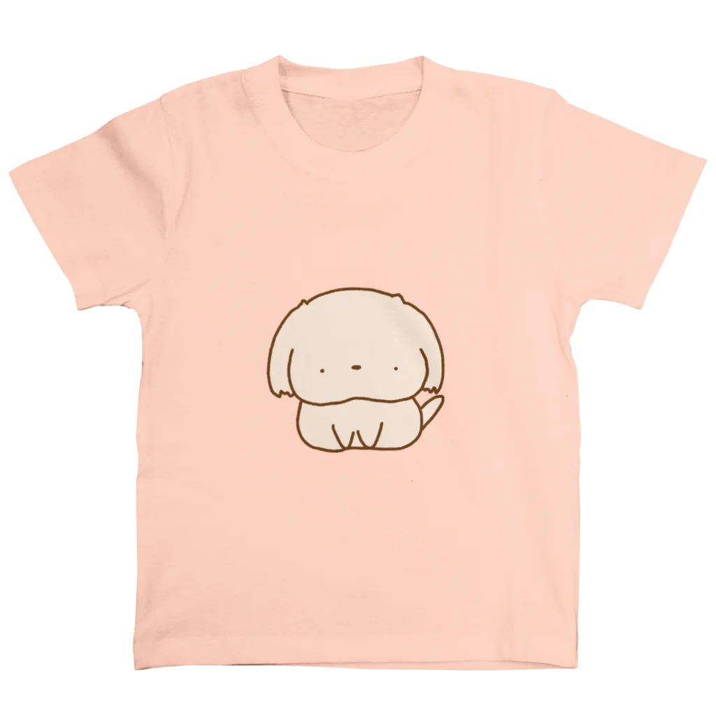 つきこ@もぐアニ🐼のぽてぽてわんこ　 Regular Fit T-Shirt