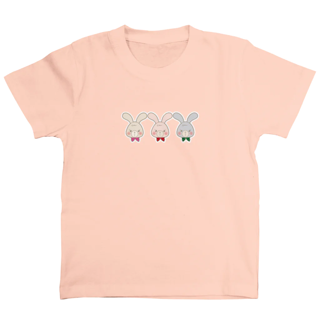 KumaJirushi*のナチュかわ♡うさたんず スタンダードTシャツ