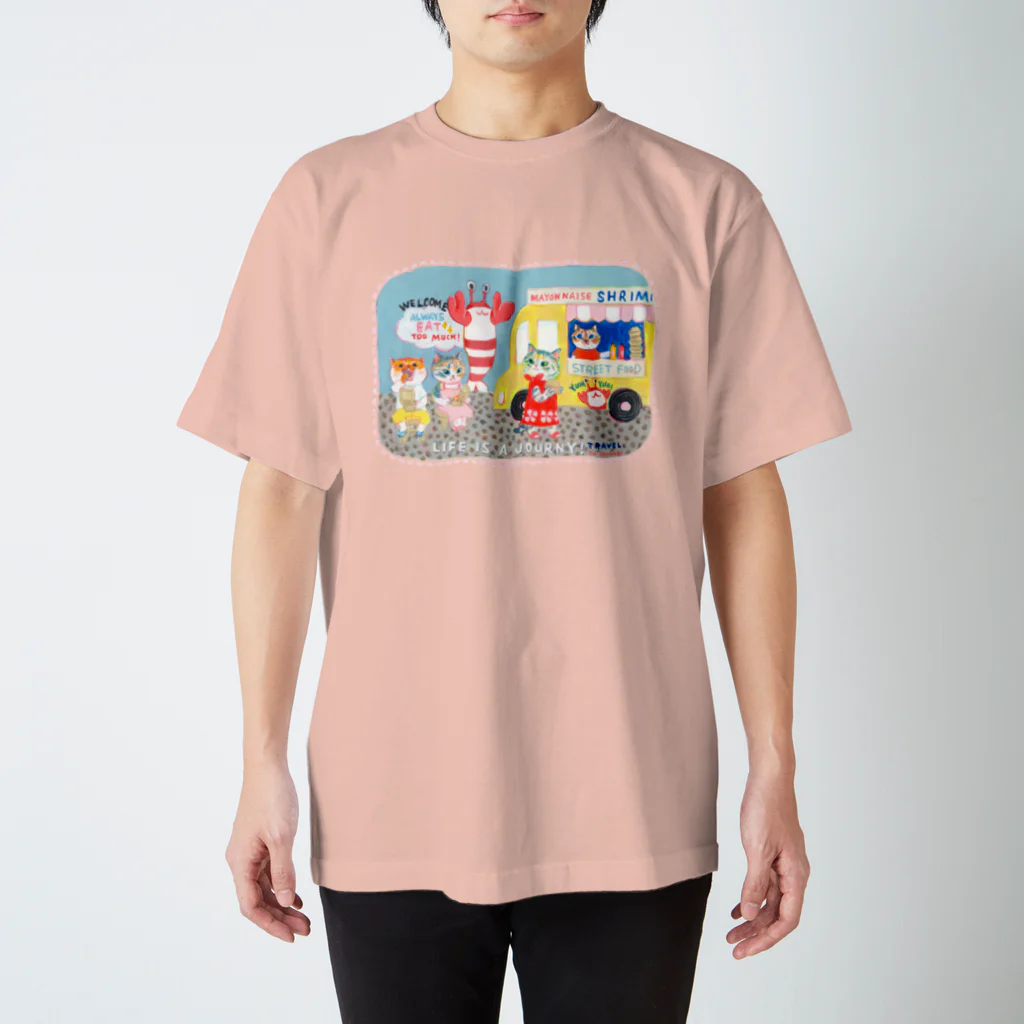 wokasinaiwoのエビマヨカー スタンダードTシャツ