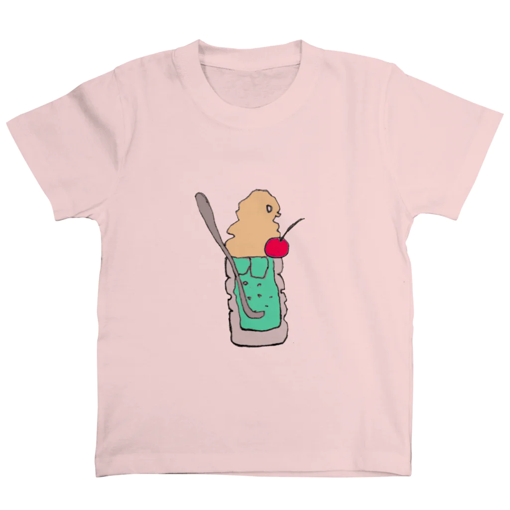 なまず店のソフトクリームソーダ（cream soda） Regular Fit T-Shirt