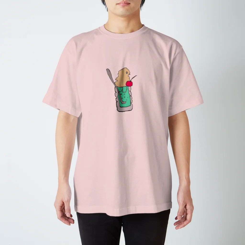 なまず店のソフトクリームソーダ（cream soda） Regular Fit T-Shirt