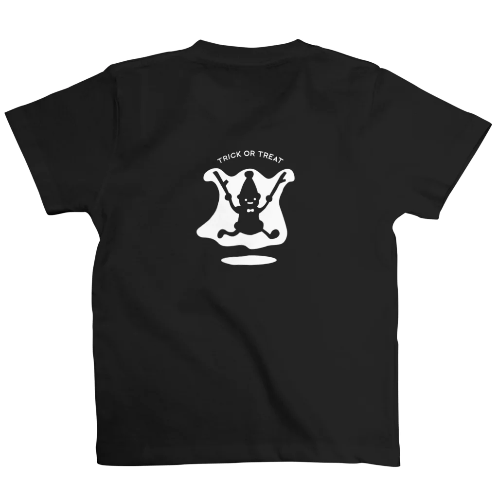 KURONEKO クロネコ 黒猫のなりすましオバケTシャツ Regular Fit T-Shirtの裏面