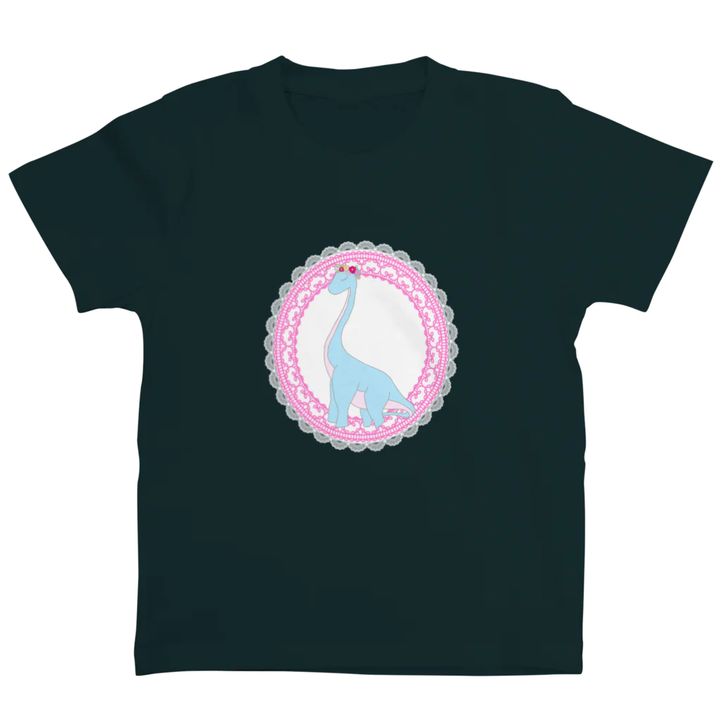 PINK　DINOSAURのゆめかわきょうりゅう(ブラキオサウルス) Regular Fit T-Shirt