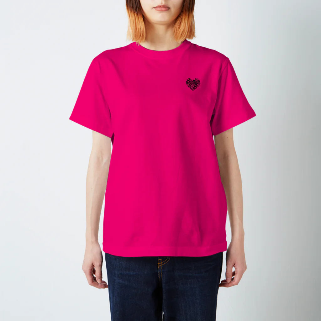 PINK　DINOSAURのうさぎ迷彩 スタンダードTシャツ