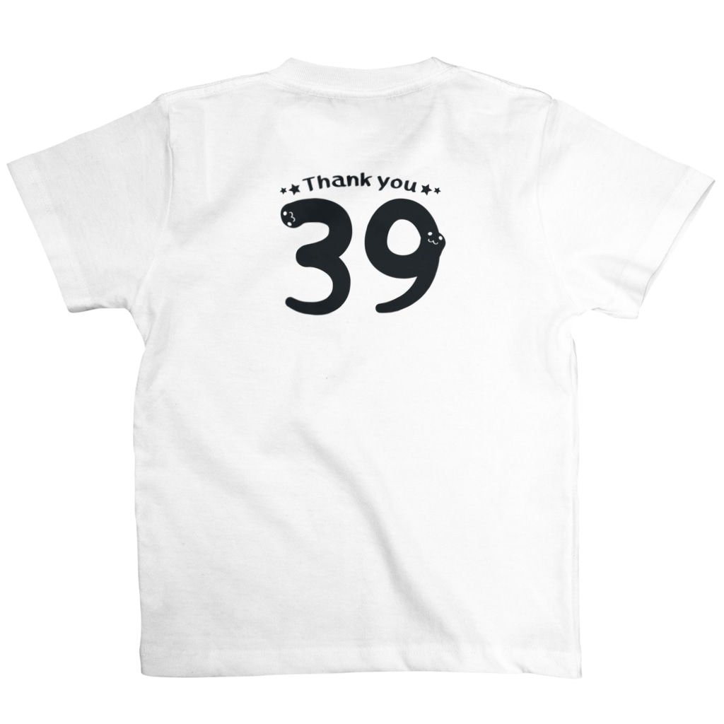 キッズサイズ　わんぱくぽめる堂のバックプリント キッズサイズ  39*Thank youA  Regular Fit T-Shirtの裏面