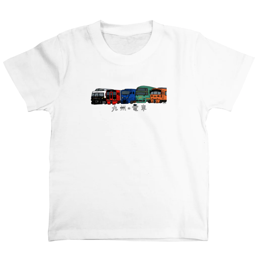 母アパレルの九州の電車並べました Regular Fit T-Shirt