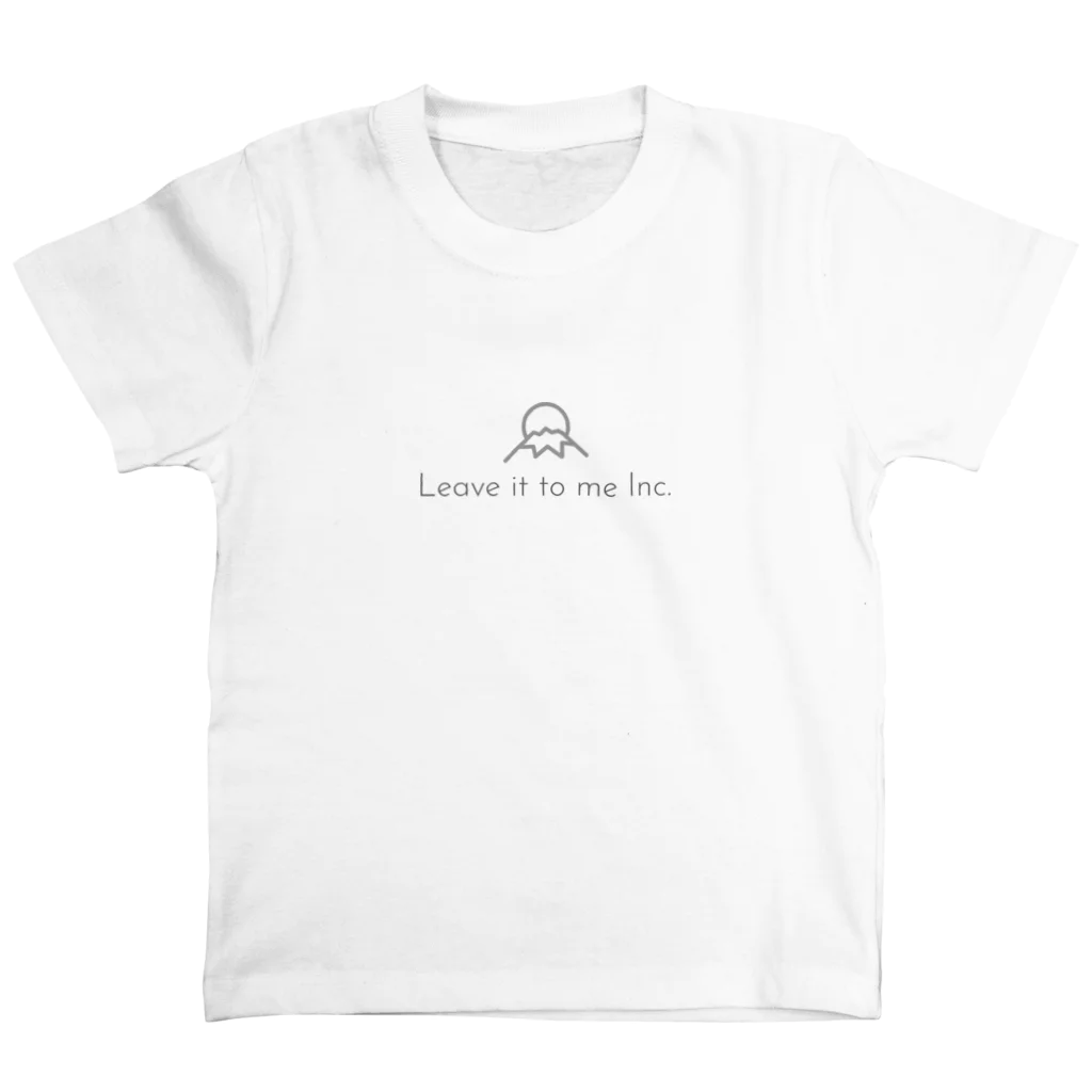 Leave it to me Inc.のLeave it to me Inc.オリジナルグッズ（グレーロゴ） Regular Fit T-Shirt