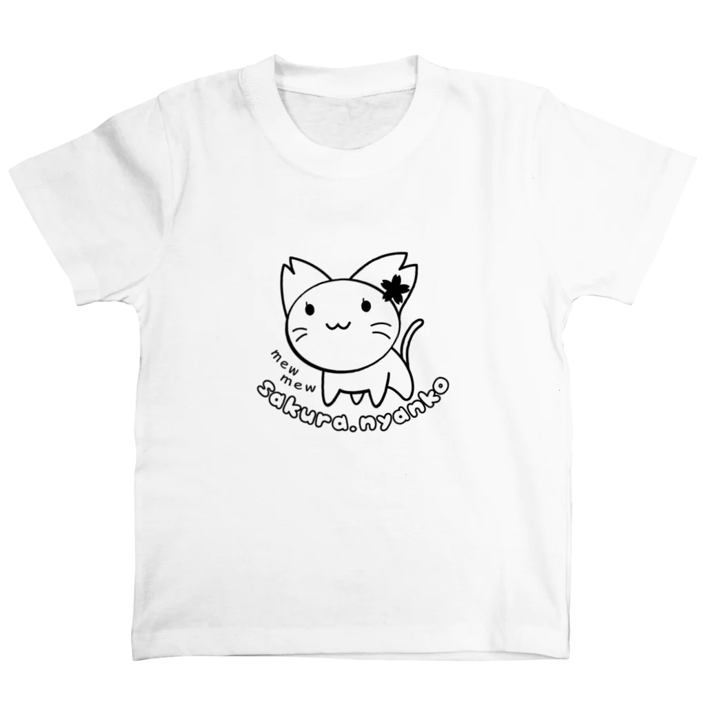 yumikiのさくらにゃんこ Regular Fit T-Shirt