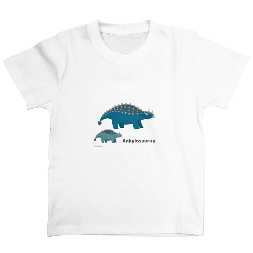 dinoshirtsのアンキロサウルスの親子 スタンダードTシャツ