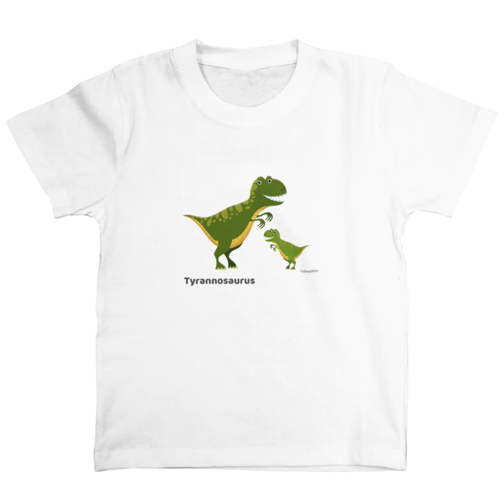 dinoshirtsのティラノサウルスの親子 スタンダードTシャツ