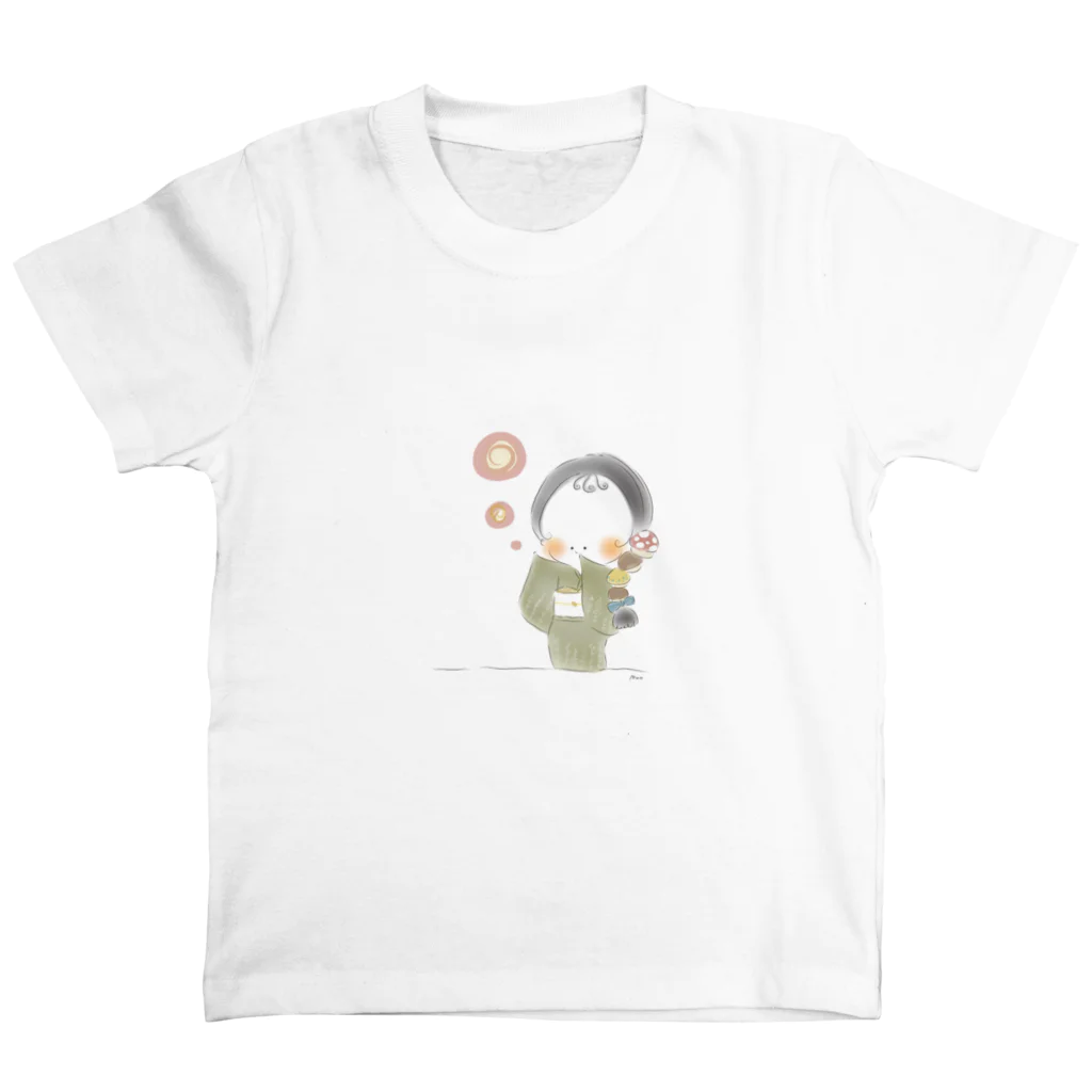 ふくまめさんの世界の秋のおさげちゃん2 Regular Fit T-Shirt