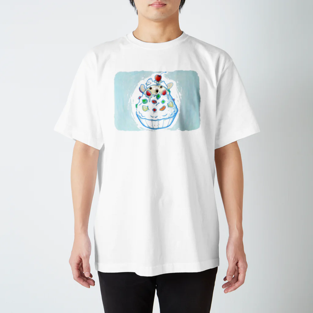 🌈キクチンのおみせやさん🌈のしろくま スタンダードTシャツ