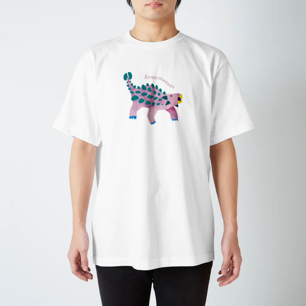 NANAHOSHI64のゆるアンキロサウルス スタンダードTシャツ