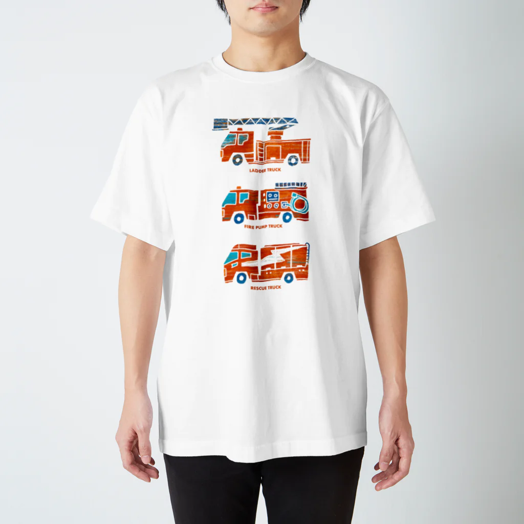 watasackの消防車（はしご車、ポンプ車、レスキュー車） Regular Fit T-Shirt