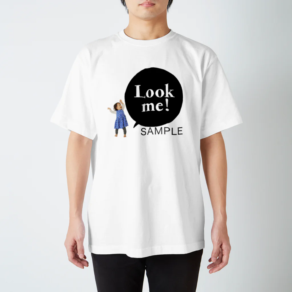 soramark（ソラマーク）　フォトグッズのLook me! 　photoグッズ　ブラック スタンダードTシャツ