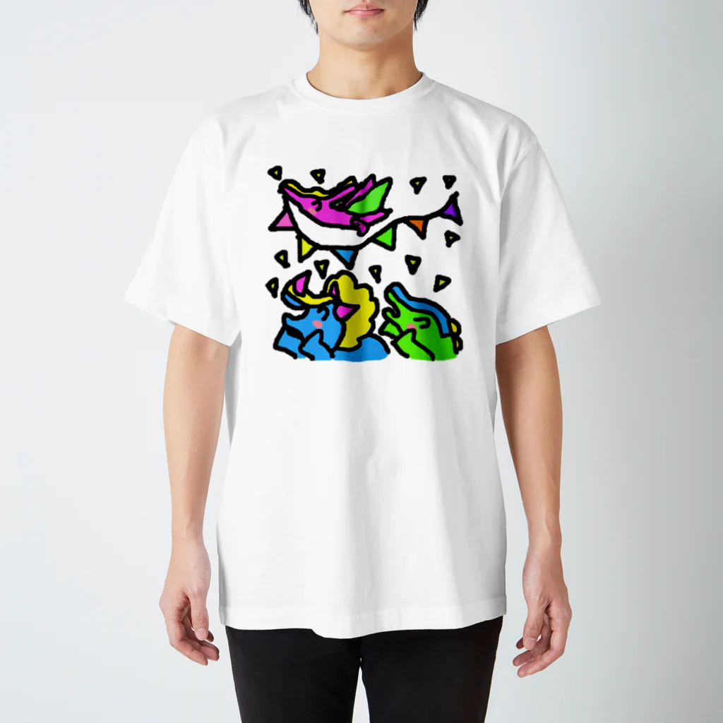 erichandmade × eric_joy_の恐竜サンバ スタンダードTシャツ