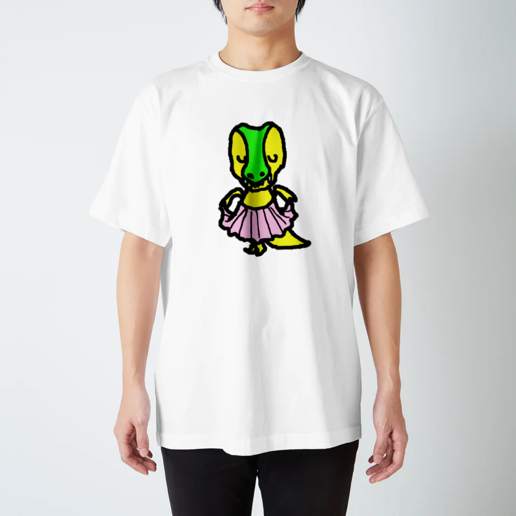 erichandmade × eric_joy_のぺこりティラノサウルス君 スタンダードTシャツ