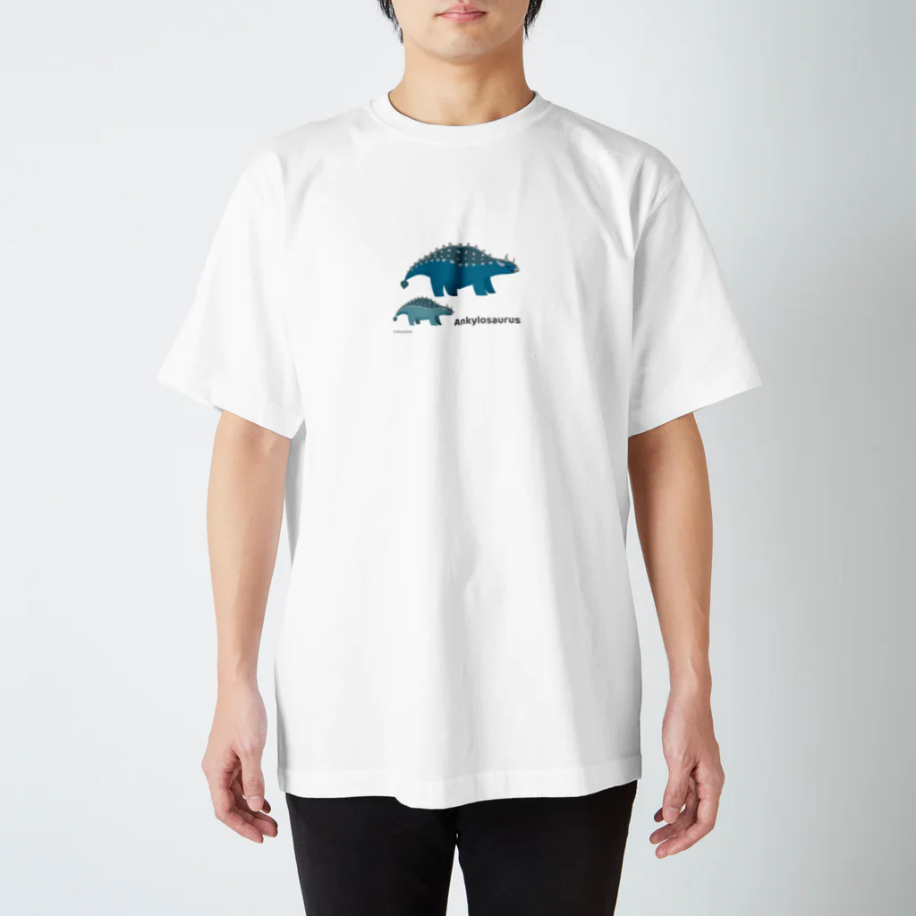 dinoshirtsのアンキロサウルスの親子 スタンダードTシャツ