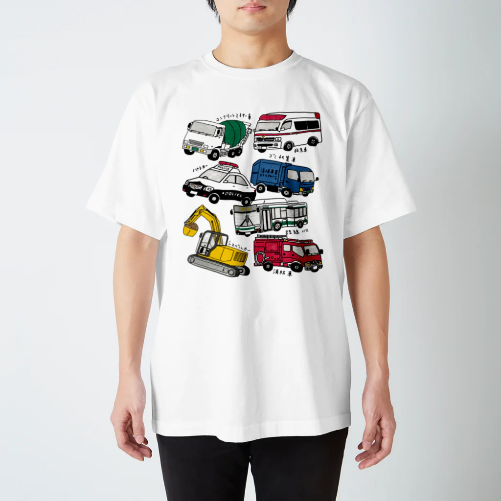 母アパレルのはたらくくるまシリーズ Regular Fit T-Shirt