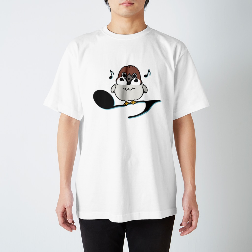 キッズサイズ　わんぱくぽめる堂のキッズサイズ*CT161 スズメがちゅんA Regular Fit T-Shirt
