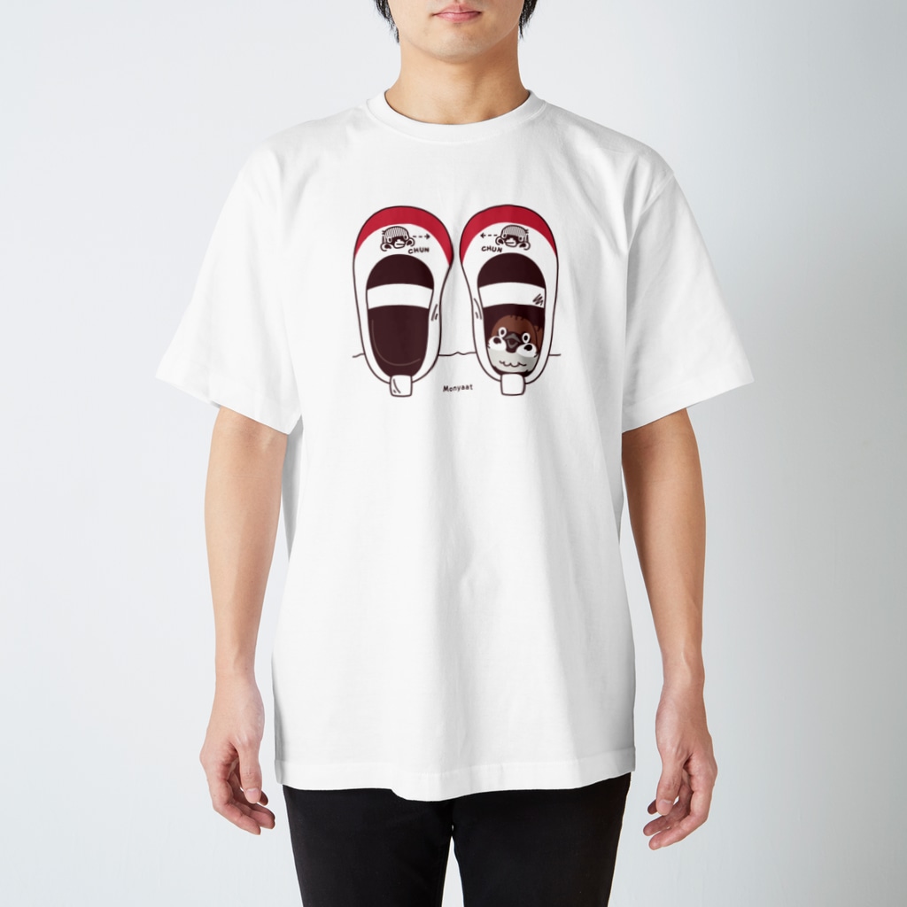 キッズサイズ　わんぱくぽめる堂のキッズサイズ*CT165 スズメがちゅん*うわばきA* Regular Fit T-Shirt