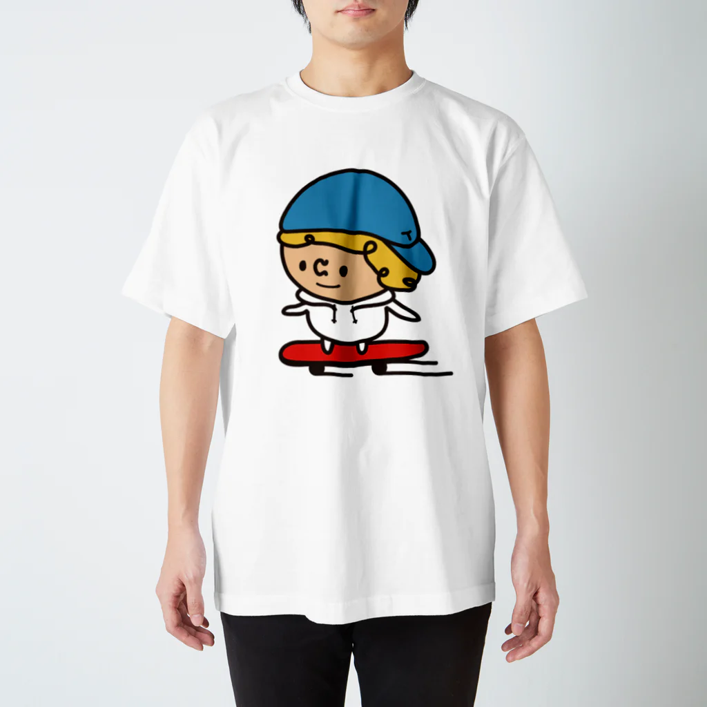 つぶっちーズのスケボーつぶっち Regular Fit T-Shirt