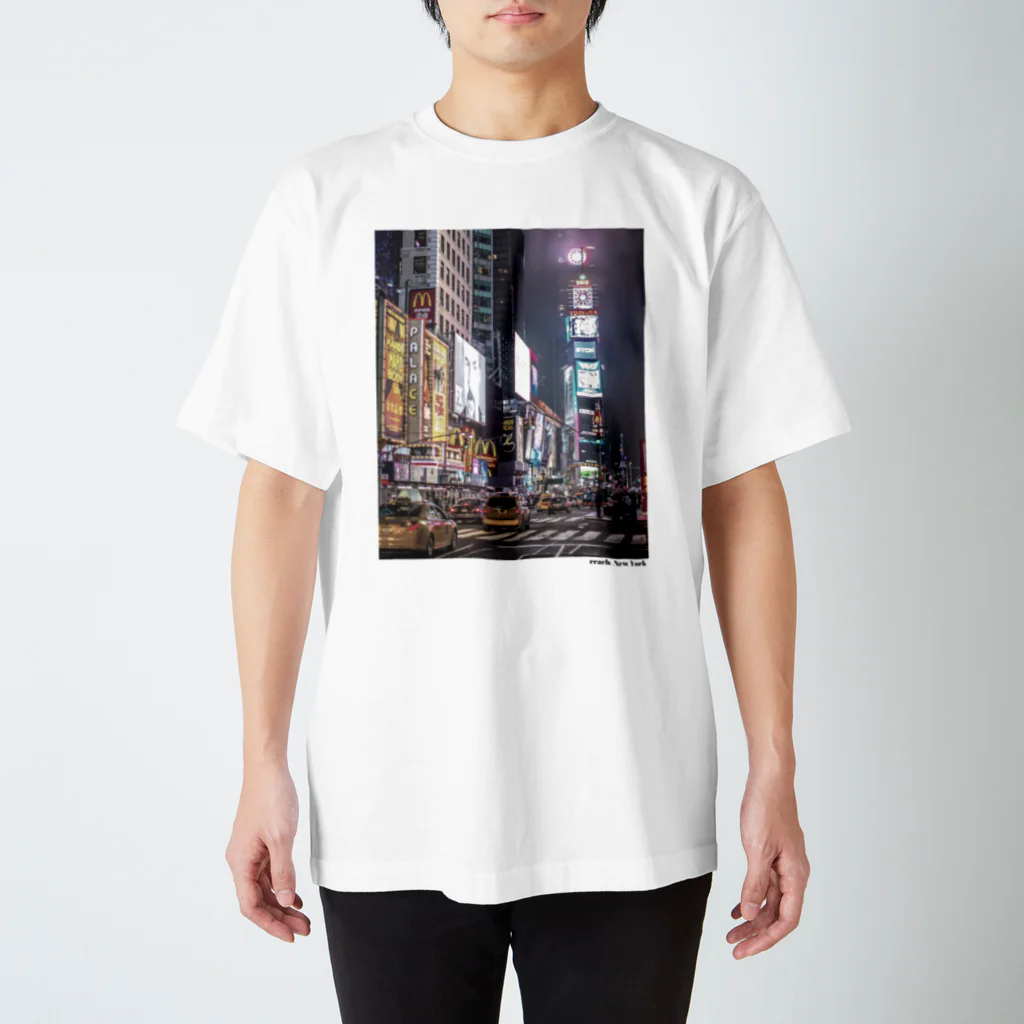 reach New Yorkのタイムズスクエアのマック Regular Fit T-Shirt