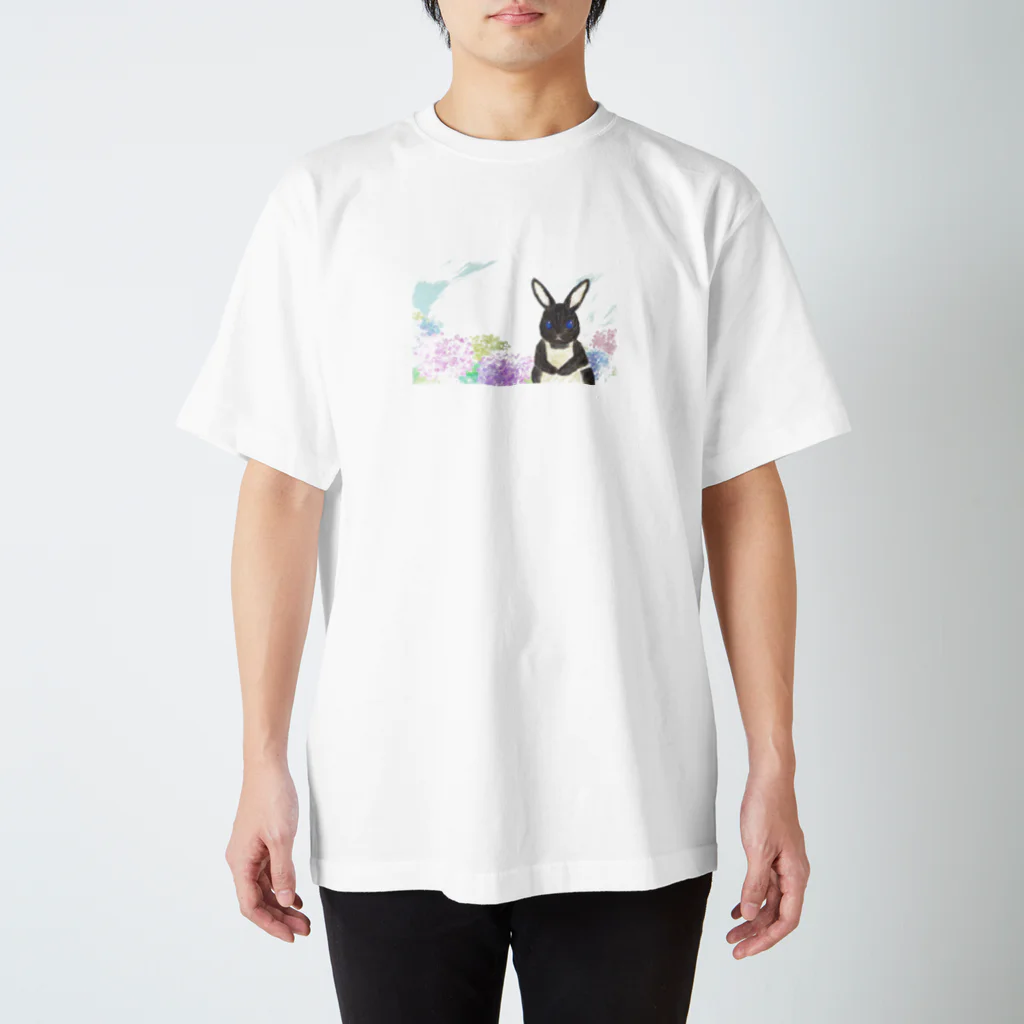 うさぎ石鹸の紫陽花パトちゃん スタンダードTシャツ