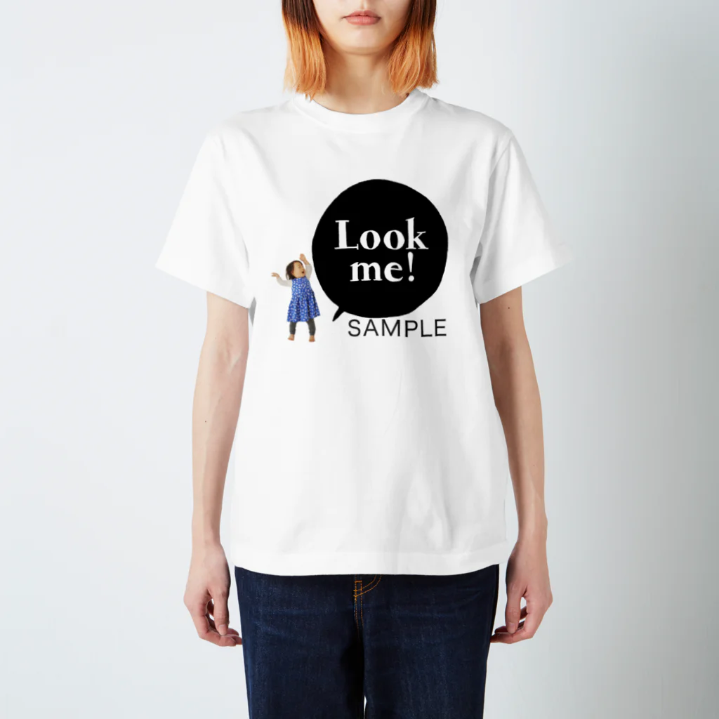 soramark（ソラマーク）　フォトグッズのLook me! 　photoグッズ　ブラック スタンダードTシャツ