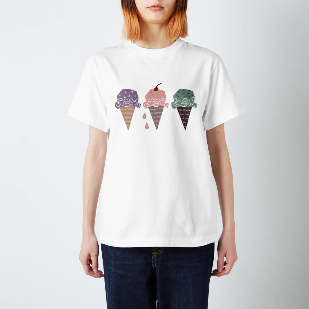 CHILL ART CLUBのアイス🍨 スタンダードTシャツ