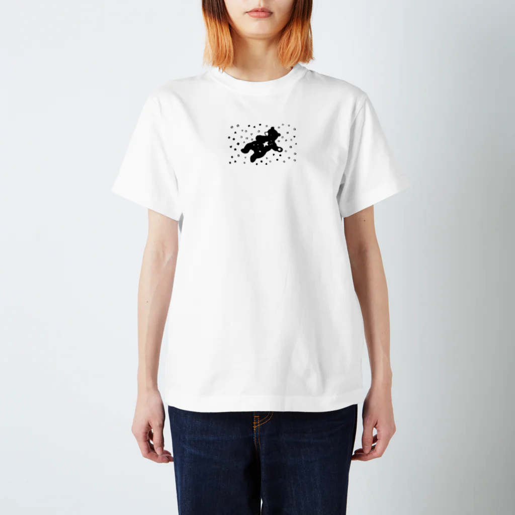 SAORI ym goods shopのツキノヨグマ小熊 スタンダードTシャツ