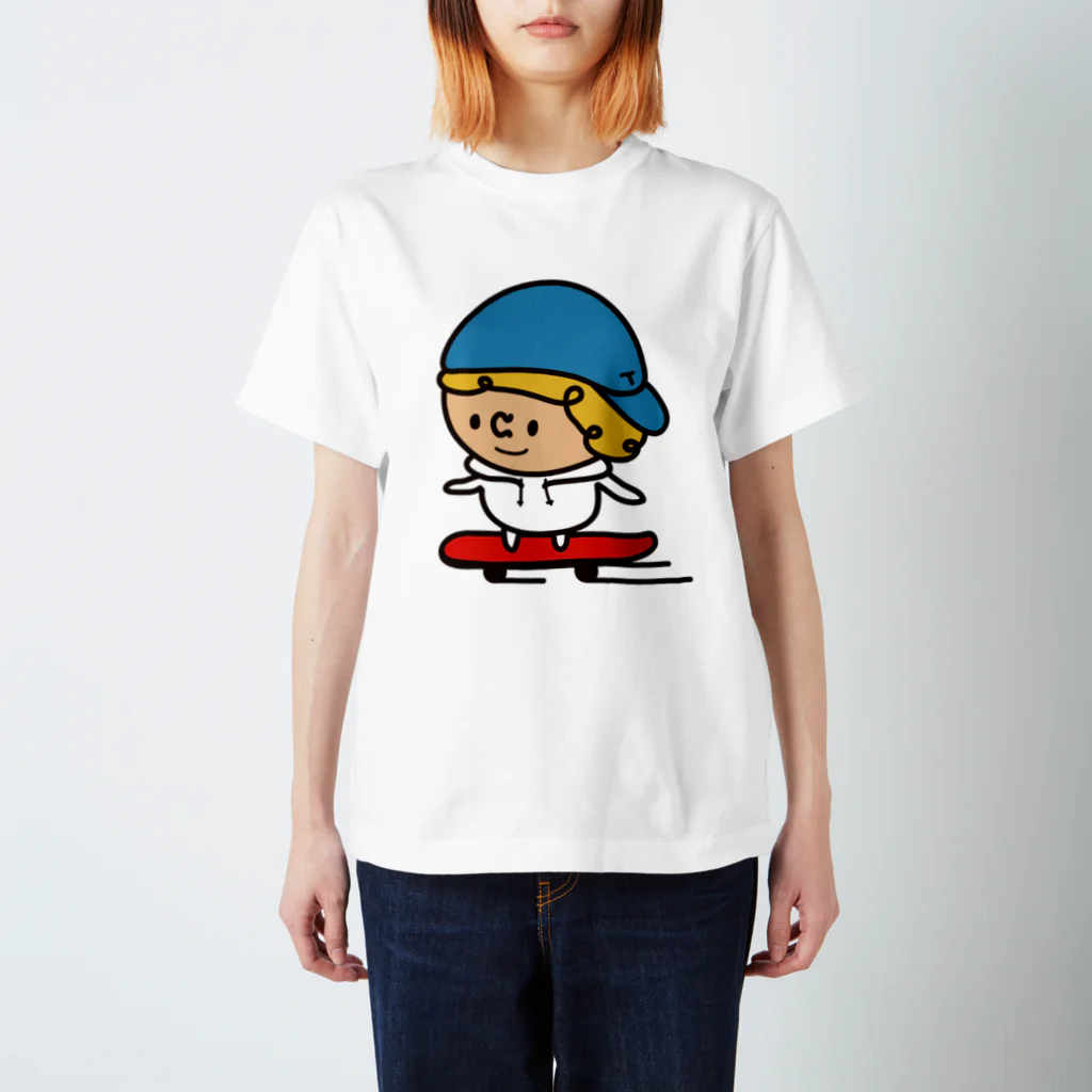 つぶっちーズのスケボーつぶっち Regular Fit T-Shirt