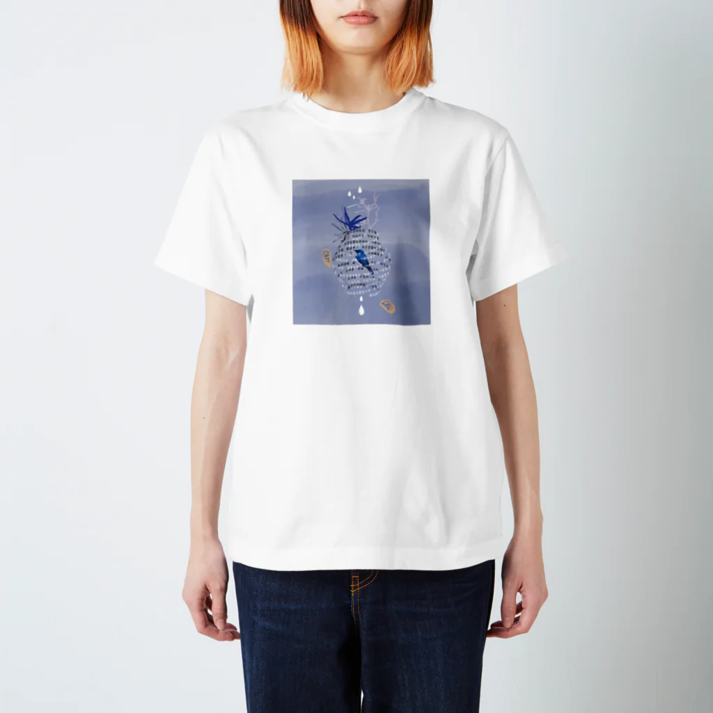 HELLOの般若心経と青い鳥 Regular Fit T-Shirt