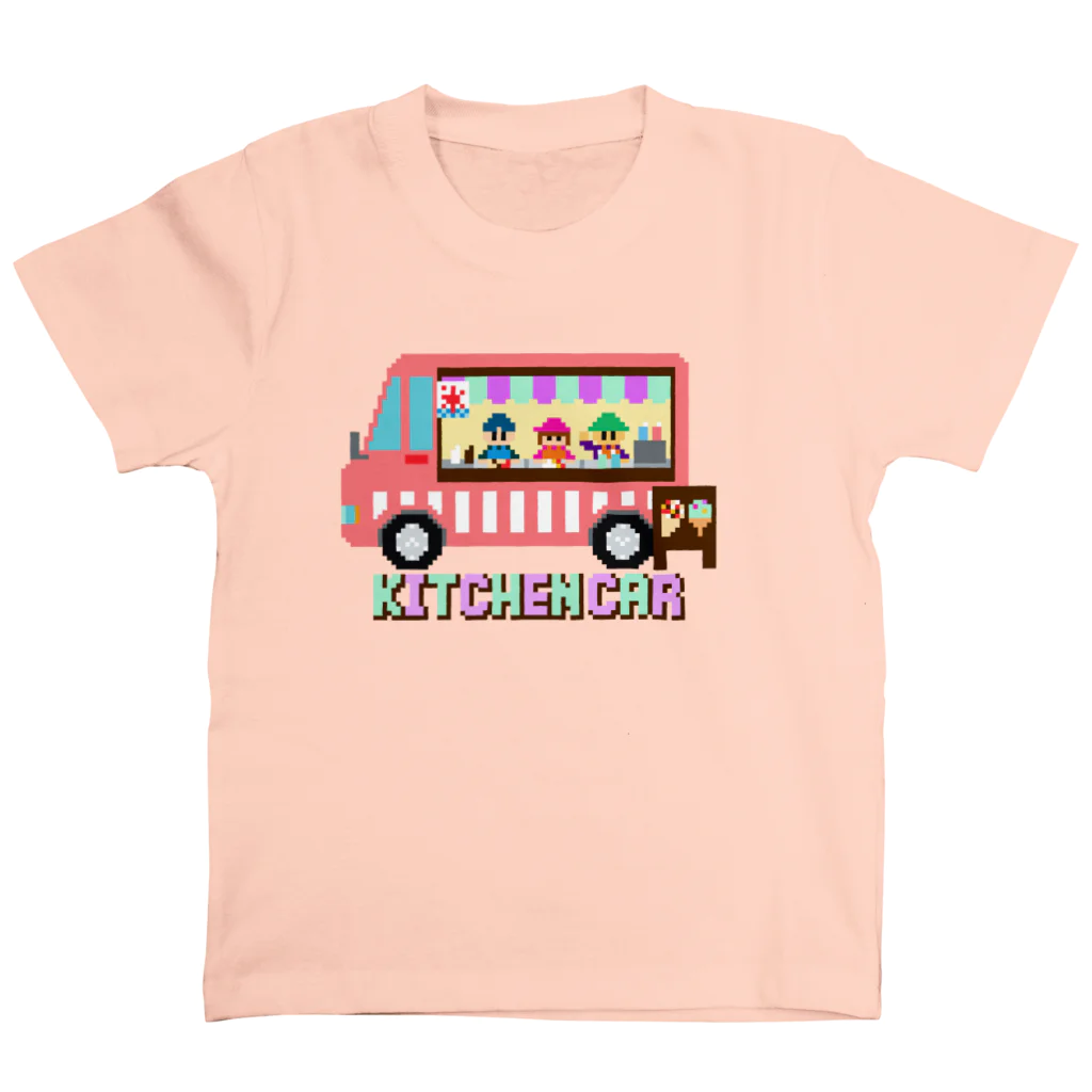 のりものドット絵Tシャツのキッチンカー（スイーツ） Regular Fit T-Shirt