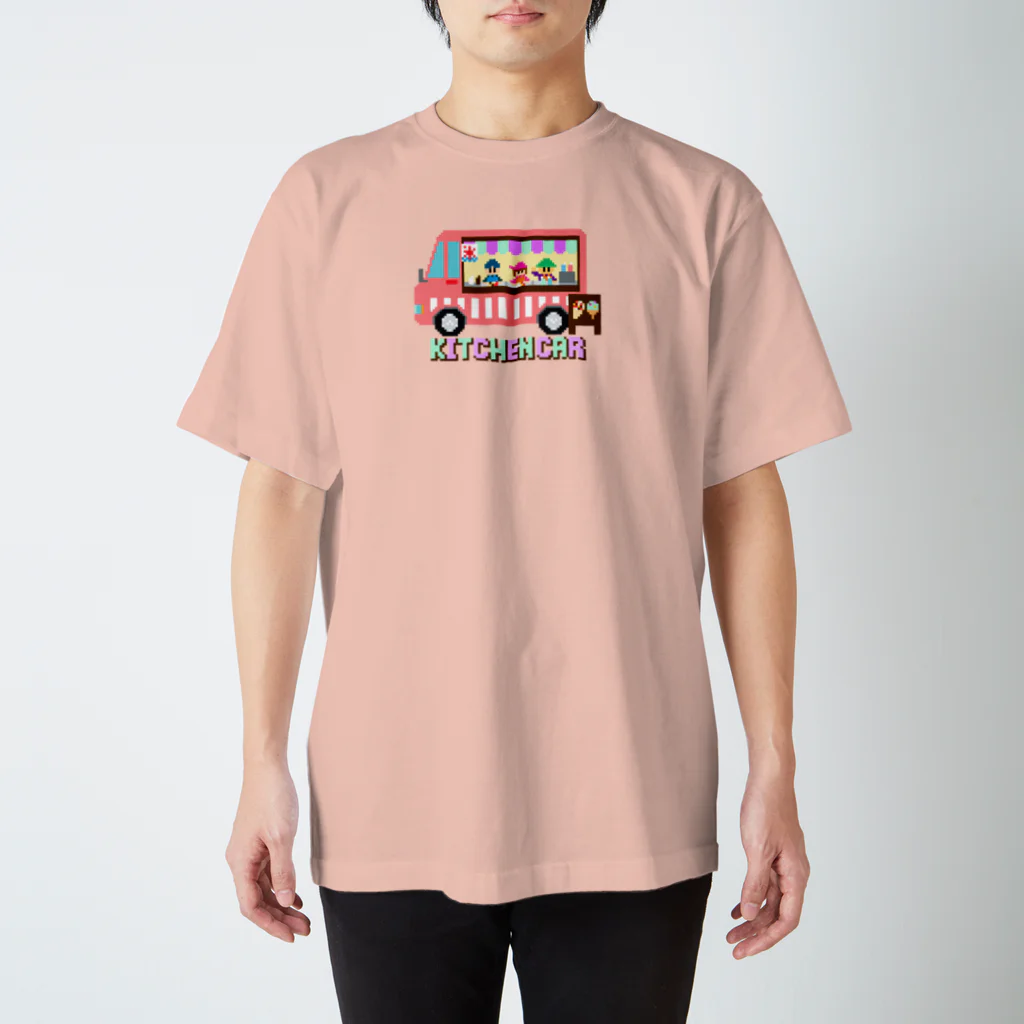 のりものドット絵Tシャツのキッチンカー（スイーツ） Regular Fit T-Shirt