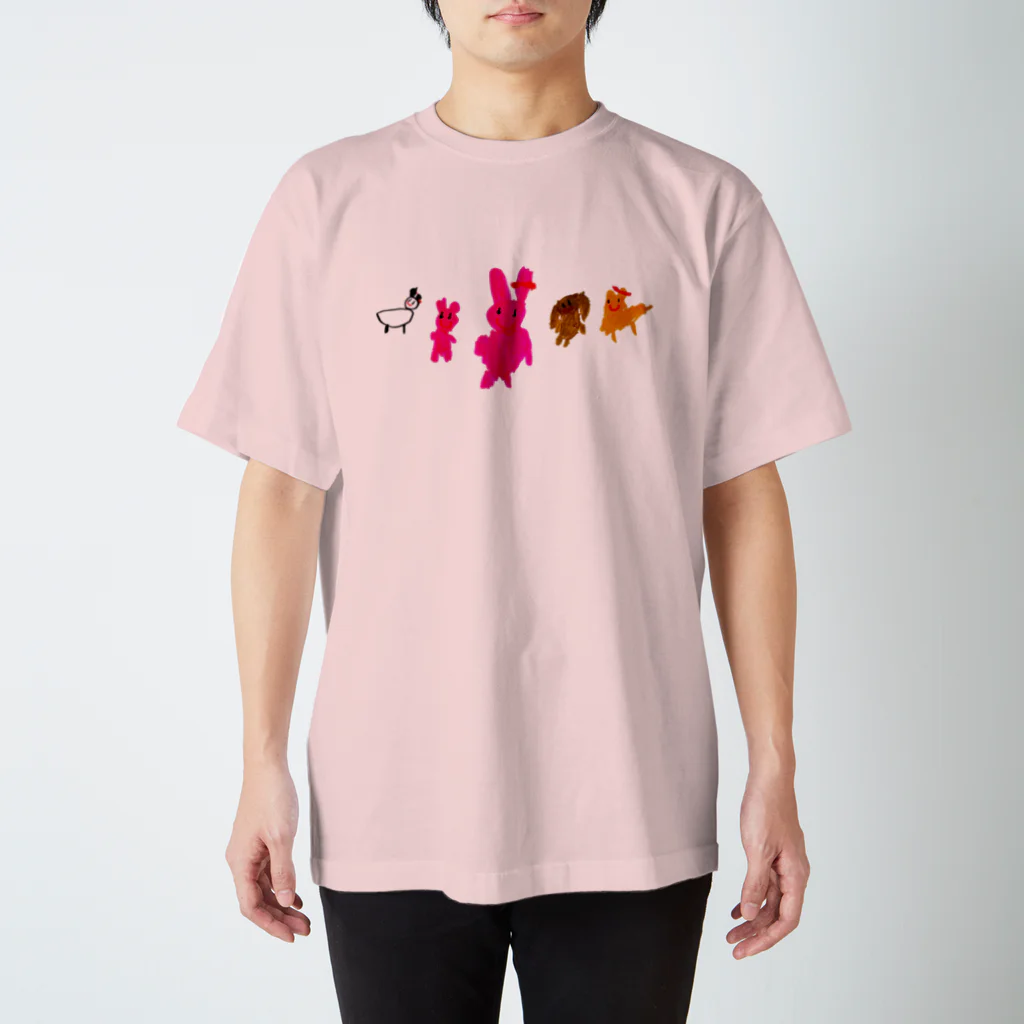 aicecreamのかわいいどうぶつ スタンダードTシャツ