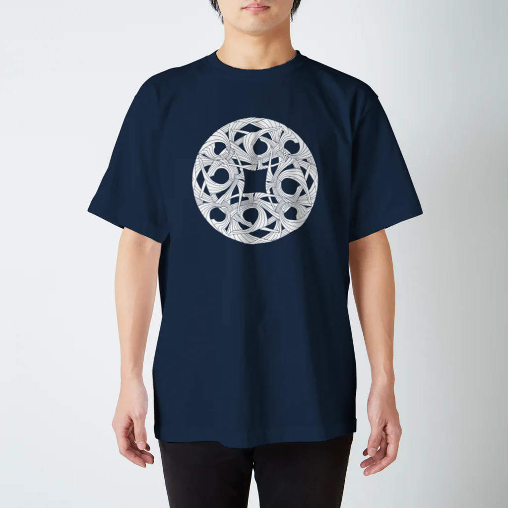 月船工芸社の直弧文 -復元図ver.- スタンダードTシャツ