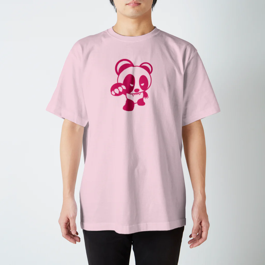 BASE forのBASEfor PANDA Pink スタンダードTシャツ